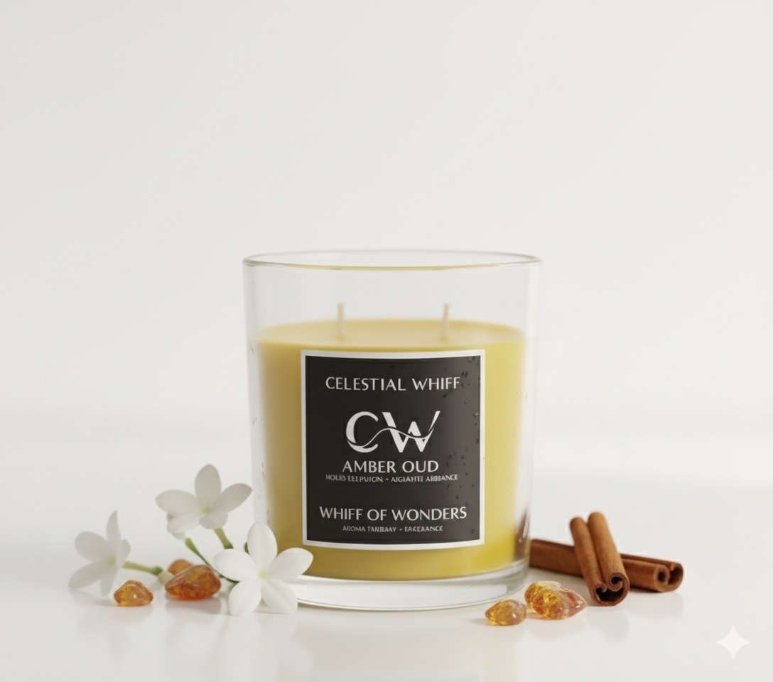 Amber Oudh soybees scented candle