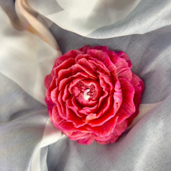 Large Flower Scented Candle