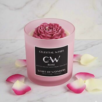 Rose soybees scented candle