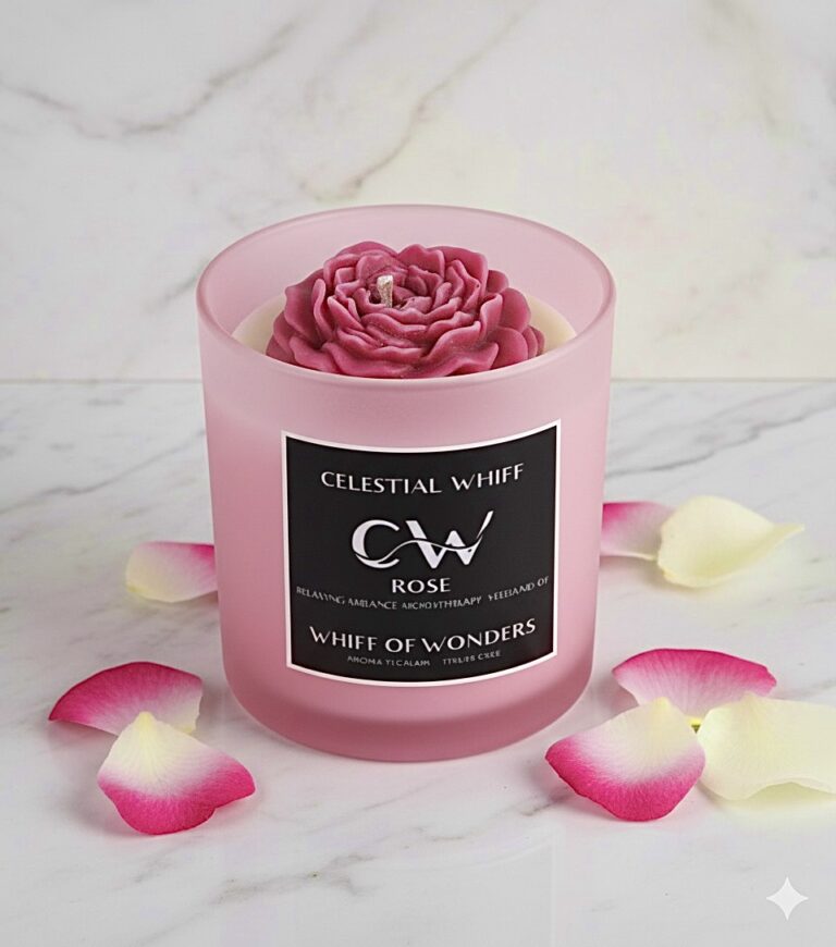 Rose soybees scented candle