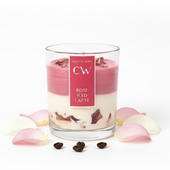 Rose Iced Latte soybees scented candle