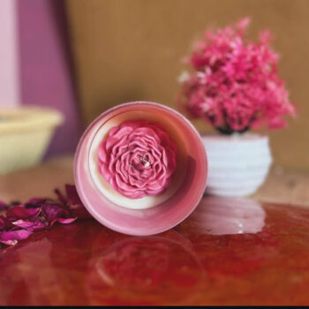 Rose soybees scented candle