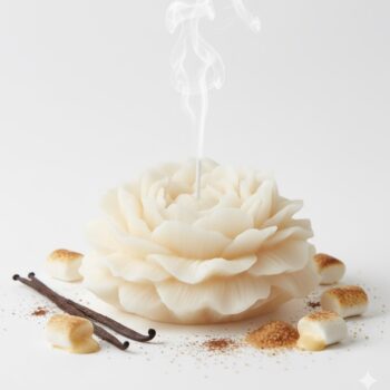 Large Flower Scented Candle